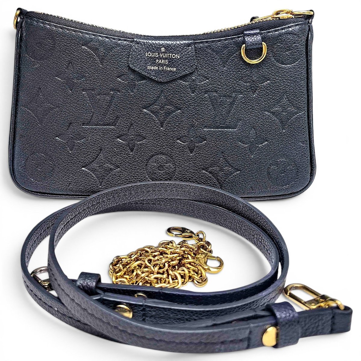 Easy Pouch On Strap leather handbag