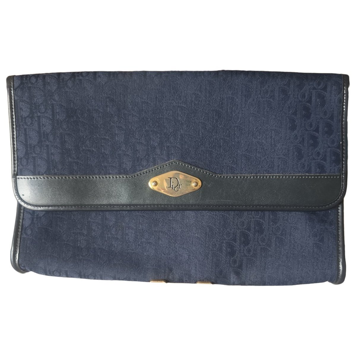Leather clutch bag