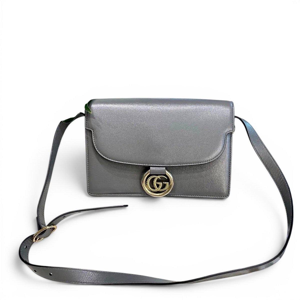 GG Ring leather crossbody bag