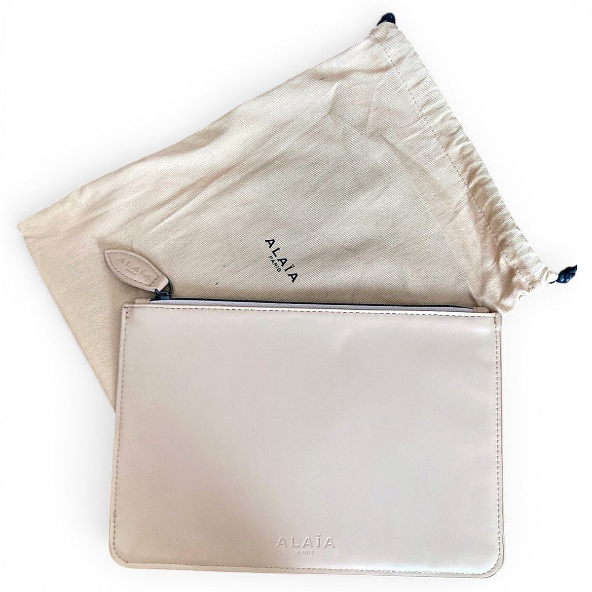 Leather clutch bag