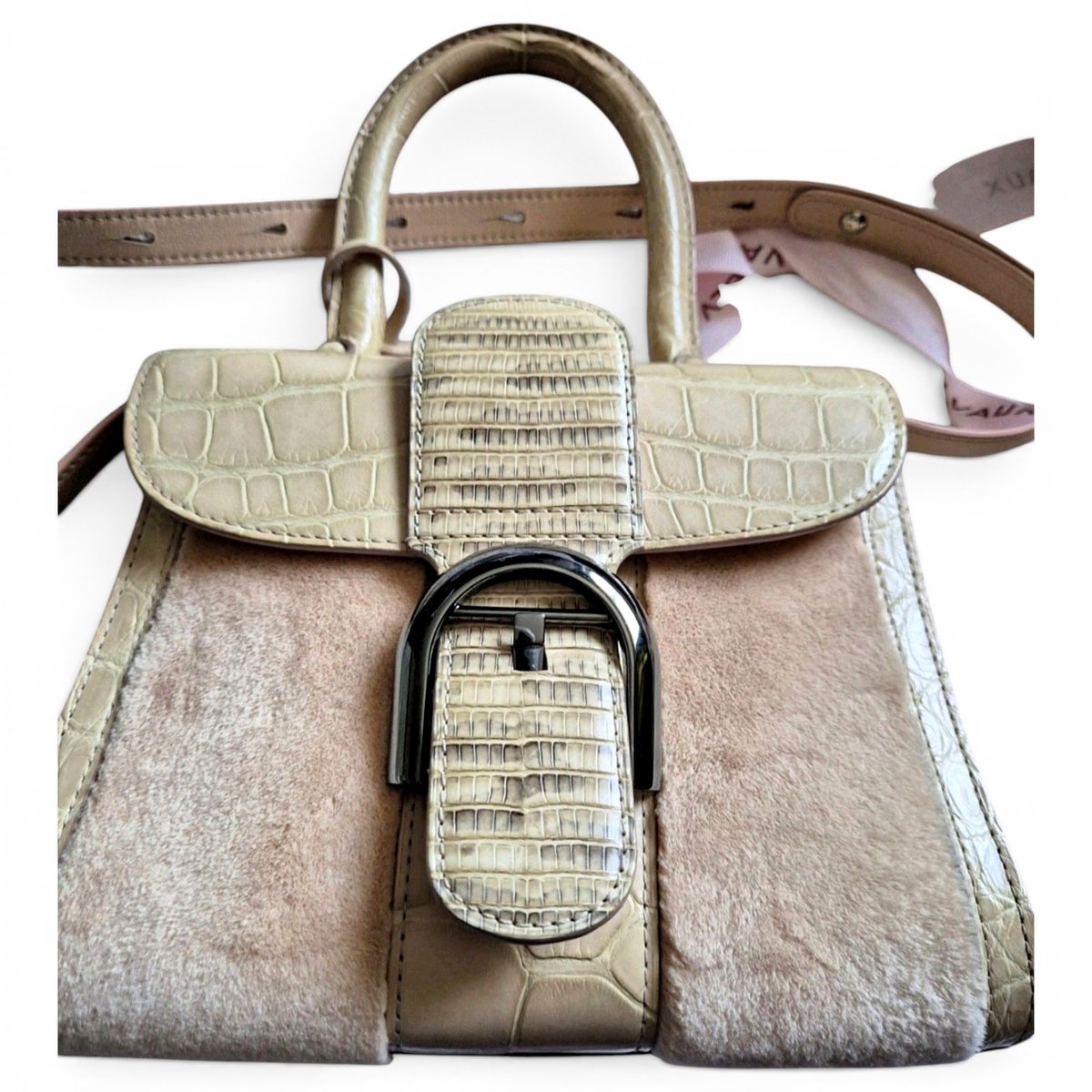 Brillant alligator handbag