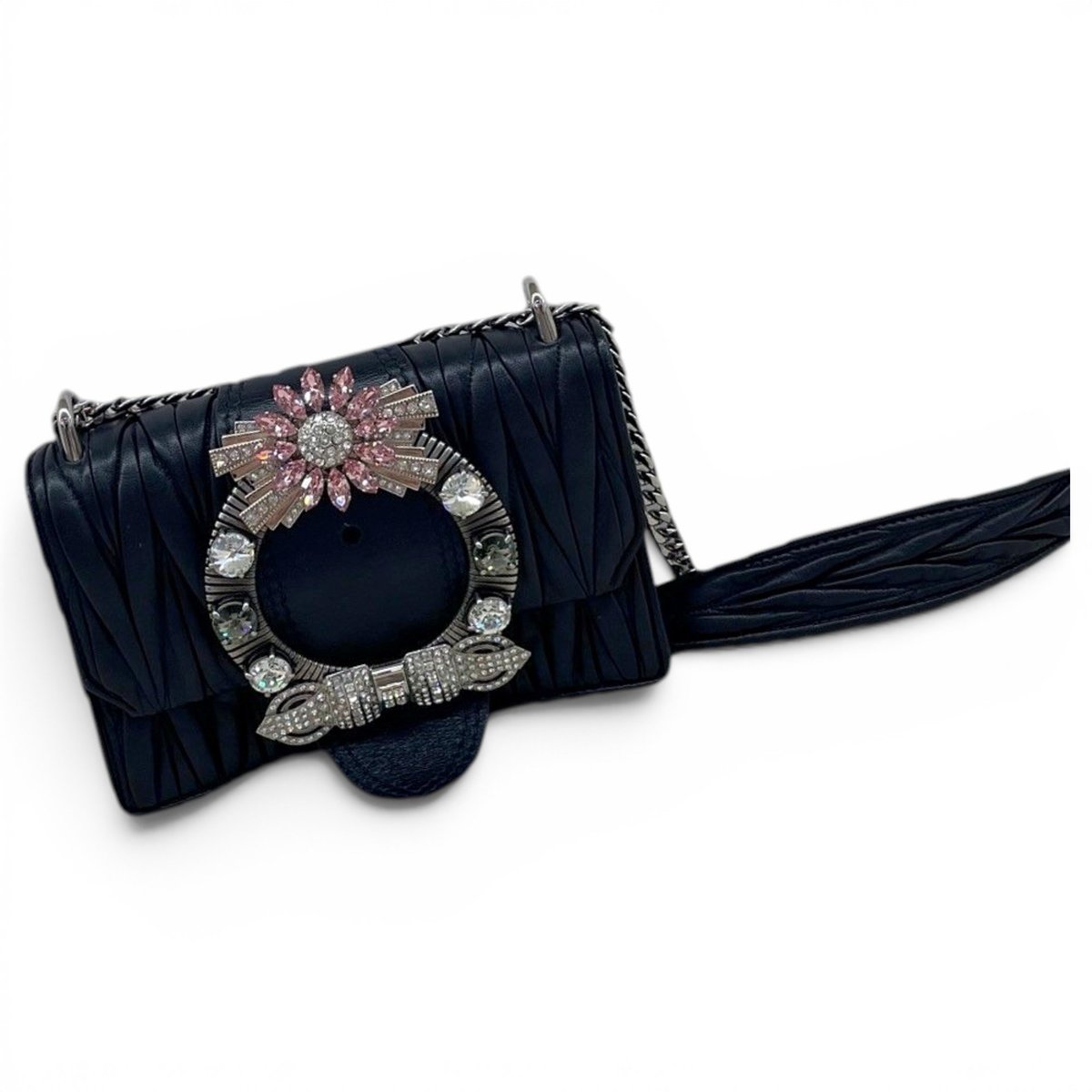 Miu Lady leather handbag