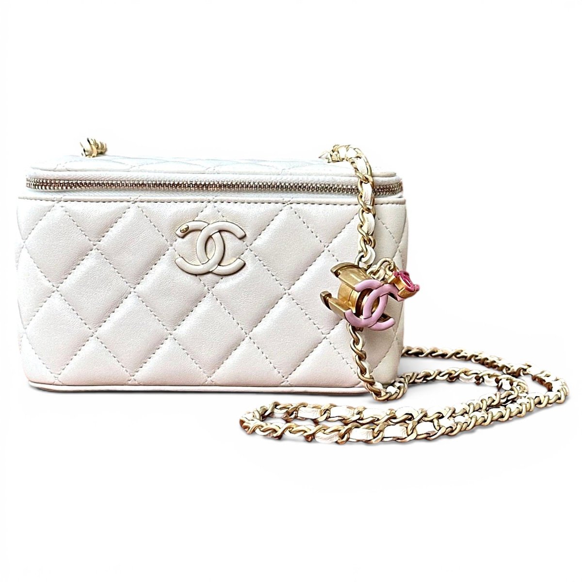Trendy CC Vanity leather handbag