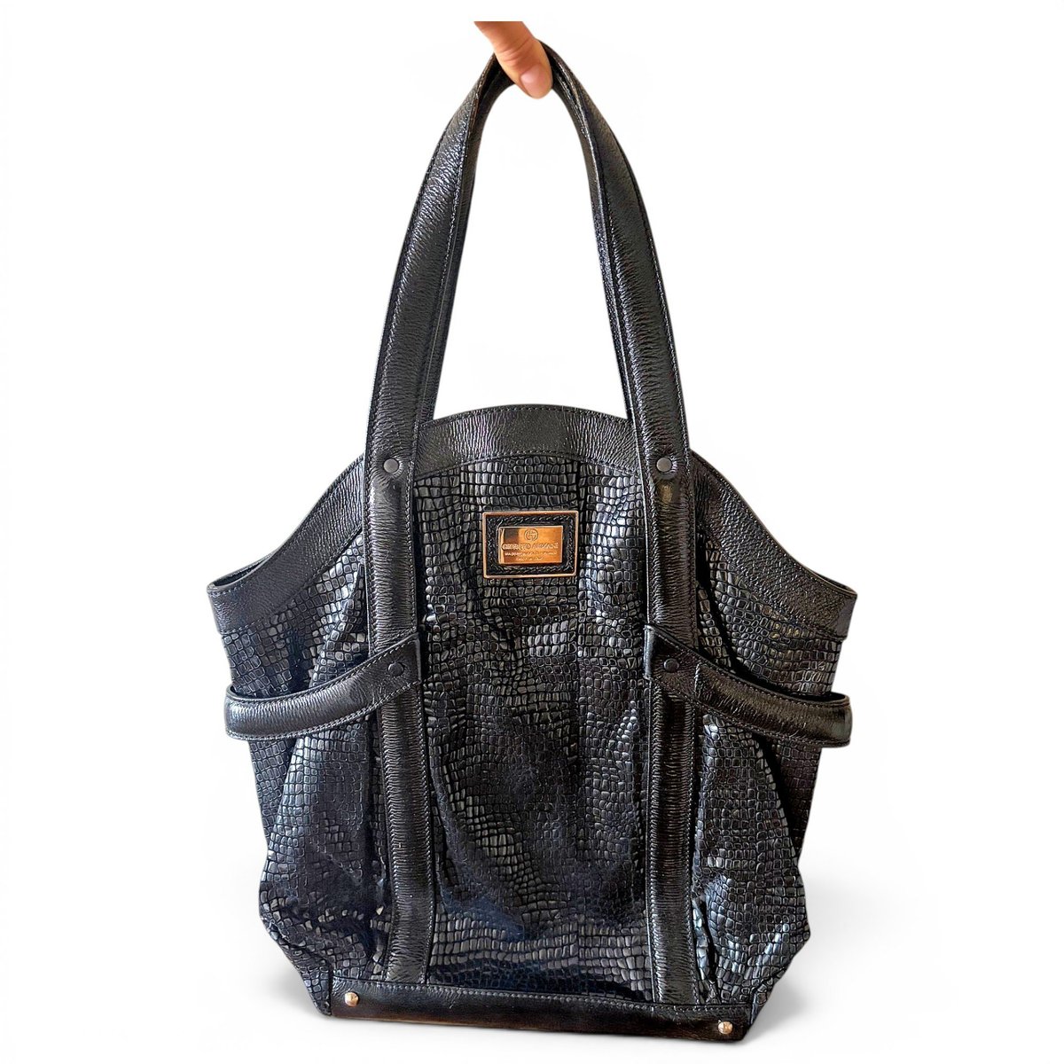 Leather handbag