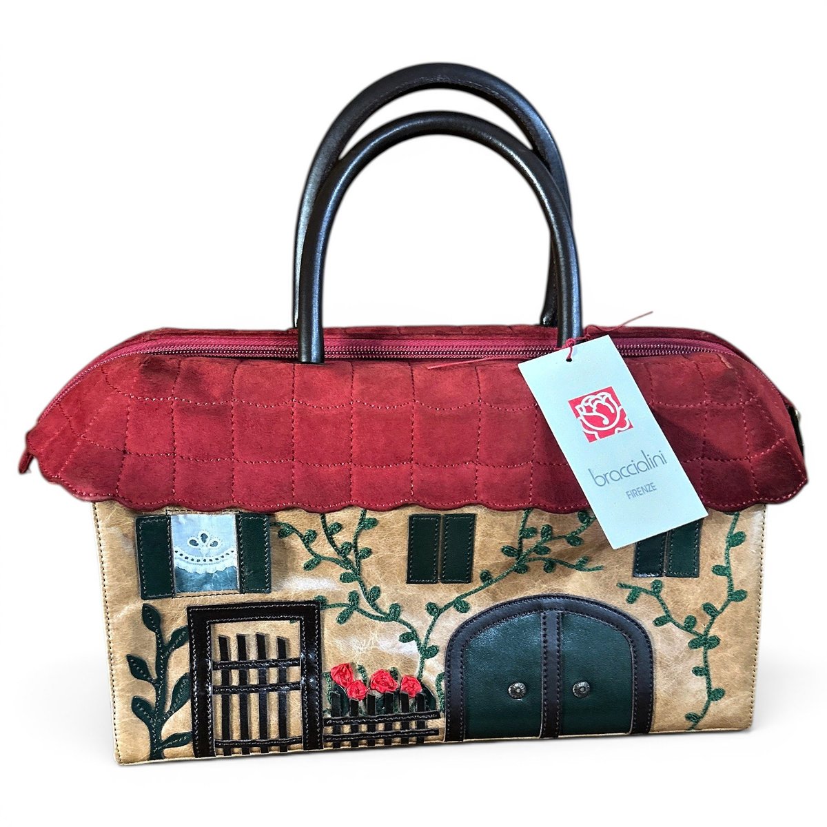 Leather handbag