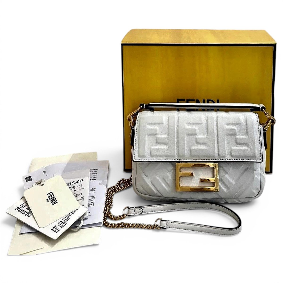 Baguette leather mini bag
