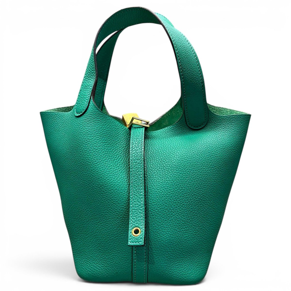 Picotin leather tote