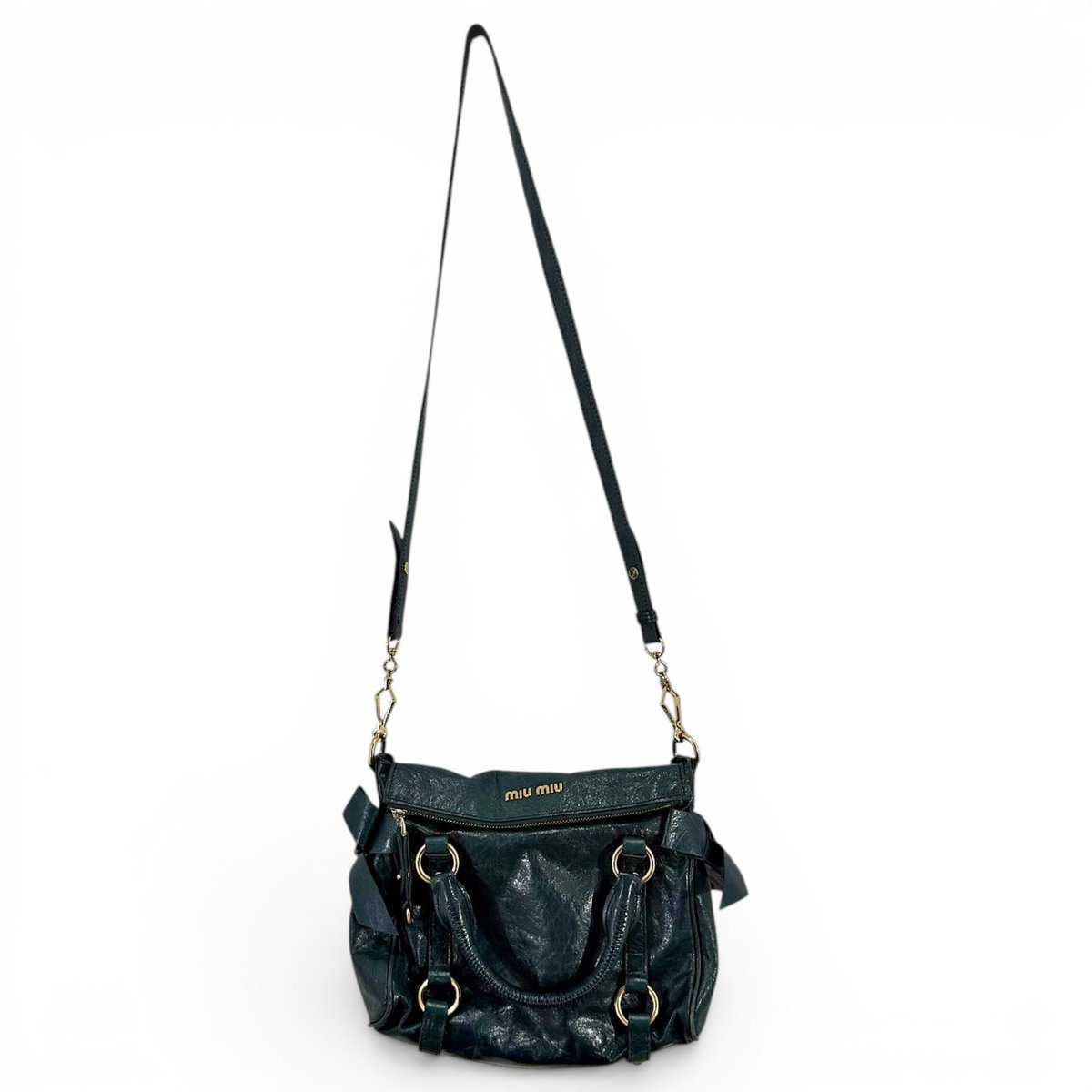 Miu Confidential leather handbag
