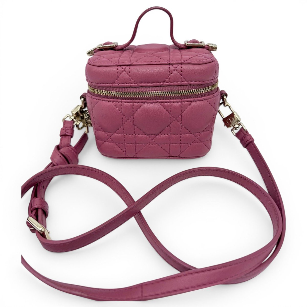Vanity lady dior leather handbag