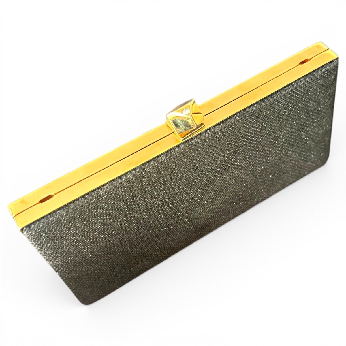 Celeste glitter clutch bag