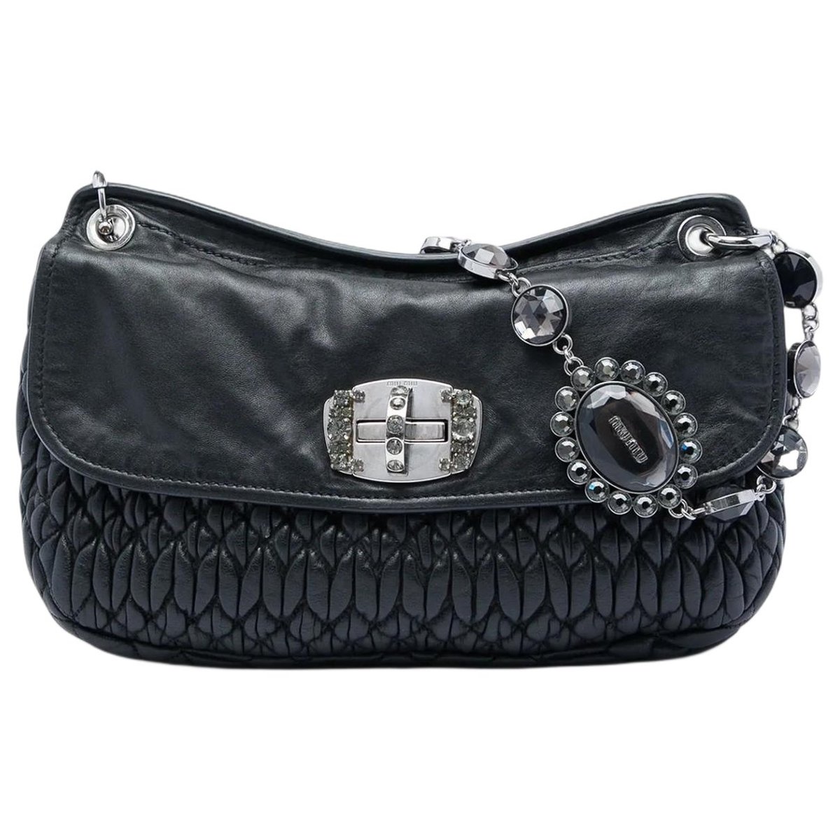 Matelassé leather crossbody bag