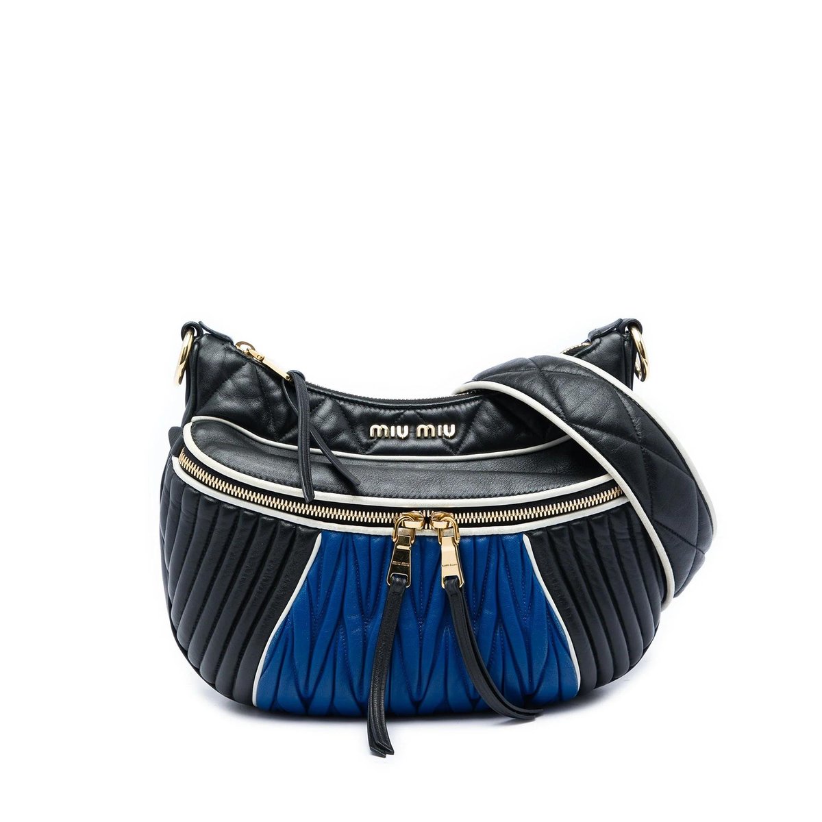 Matelassé leather handbag