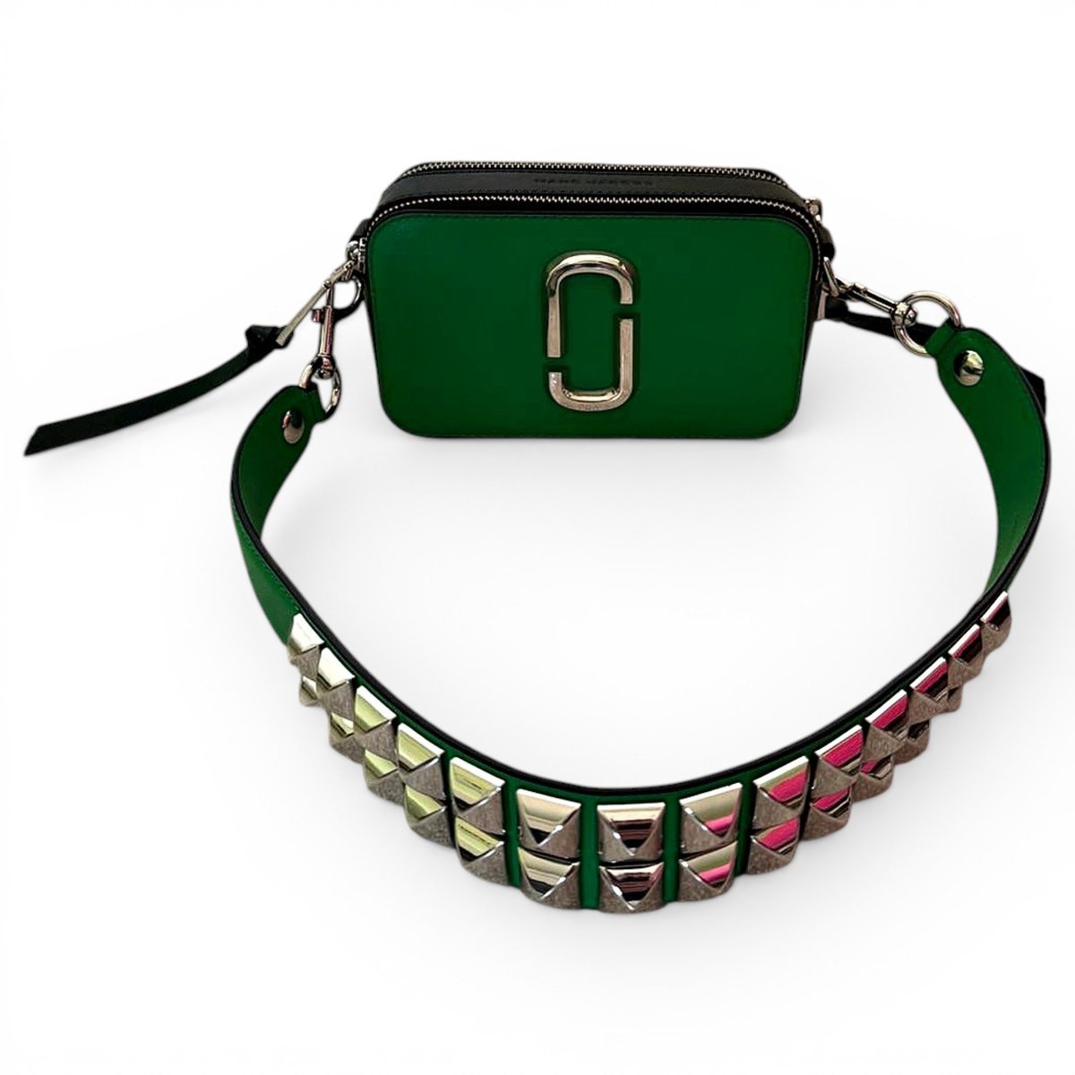 Snapshot leather handbag