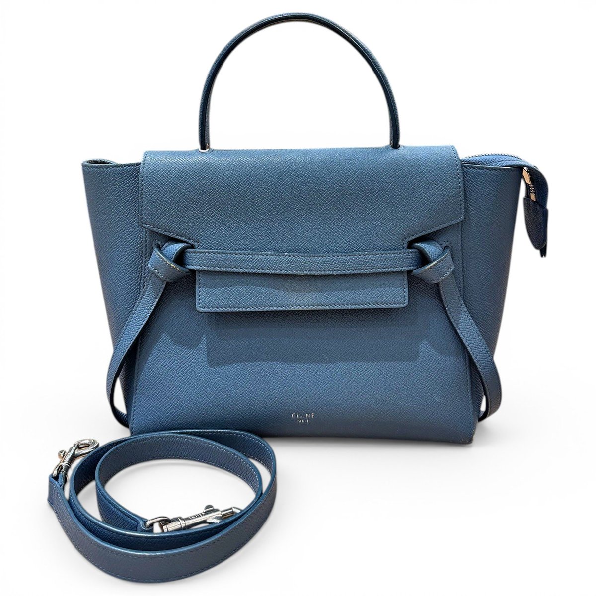 Belt leather handbag