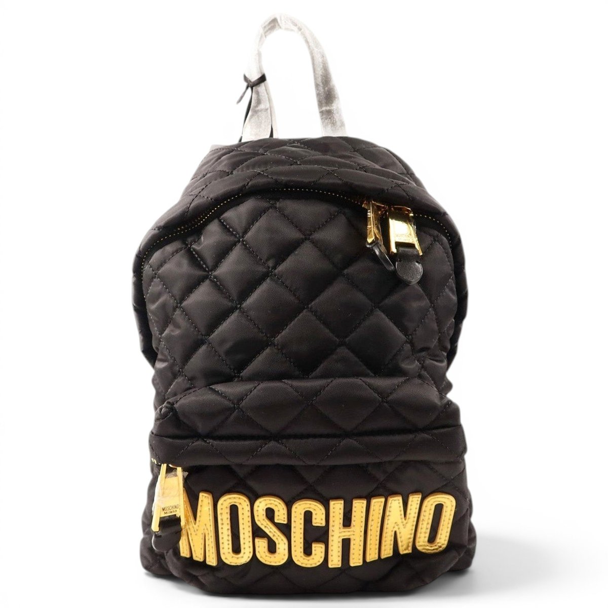 Biker leather backpack