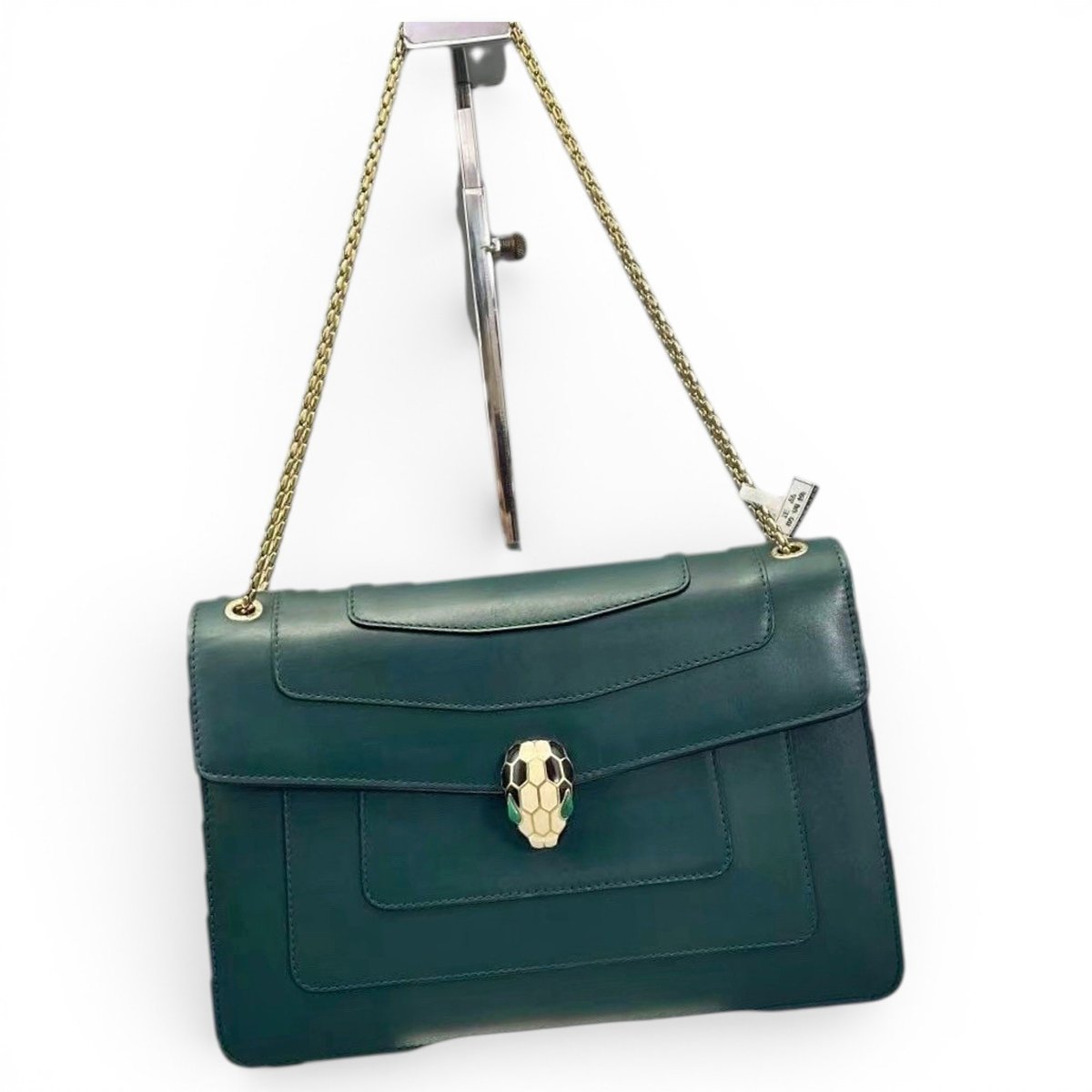 Serpenti leather handbag