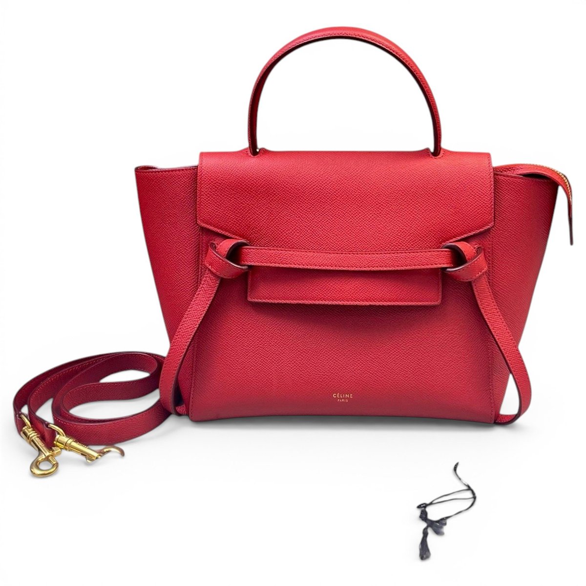 Belt leather handbag