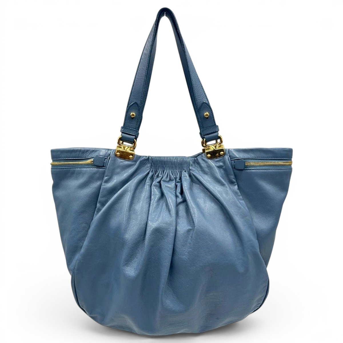 Matelassé leather handbag