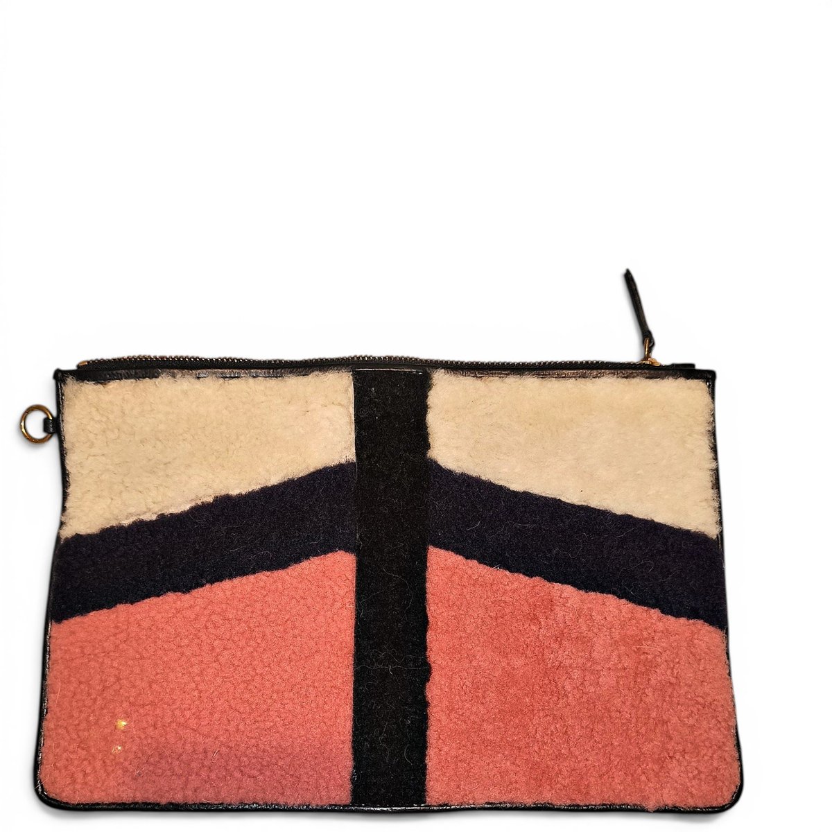 Popoche leather clutch bag