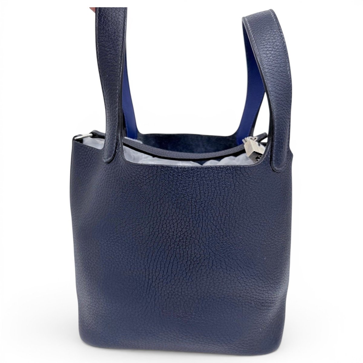 Picotin leather tote