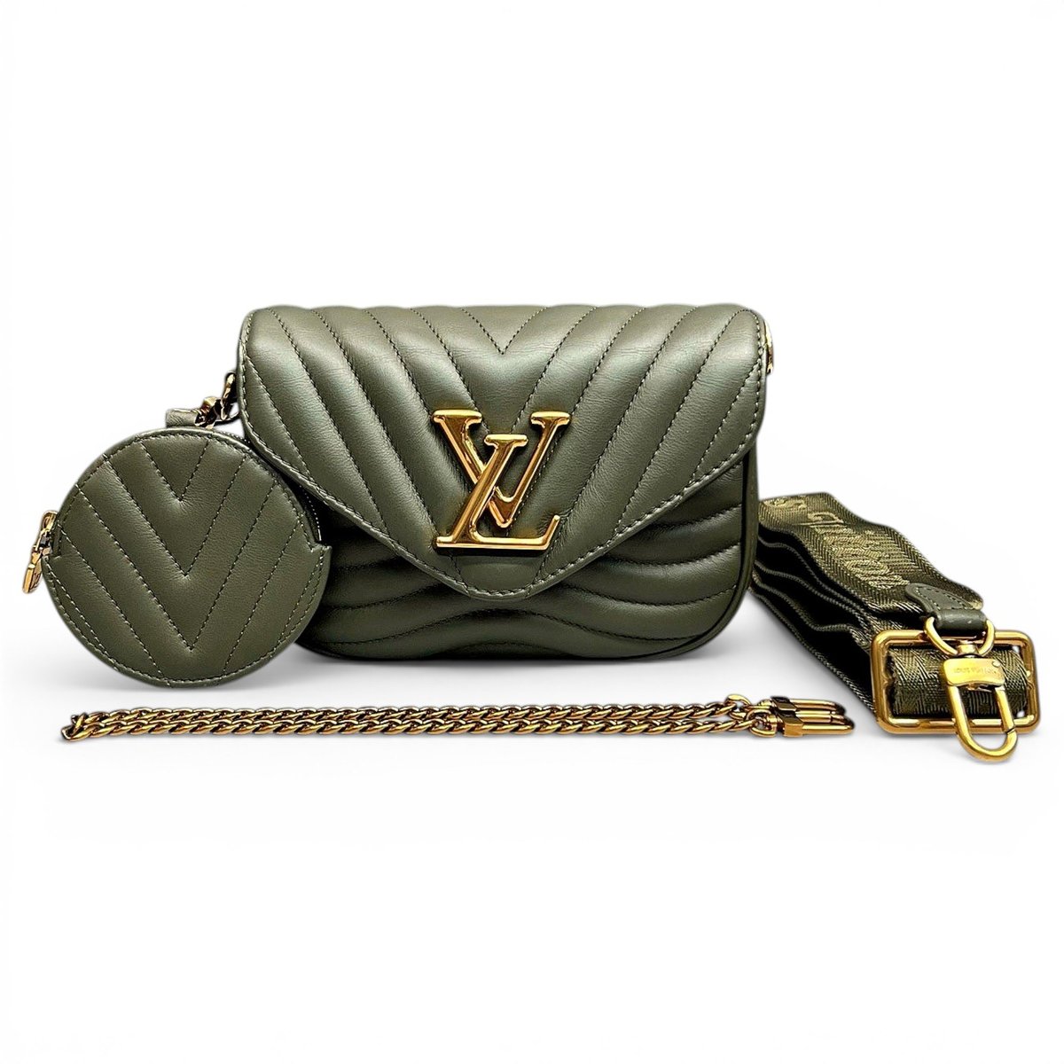 Multi-Pochette New Wave leather crossbody bag