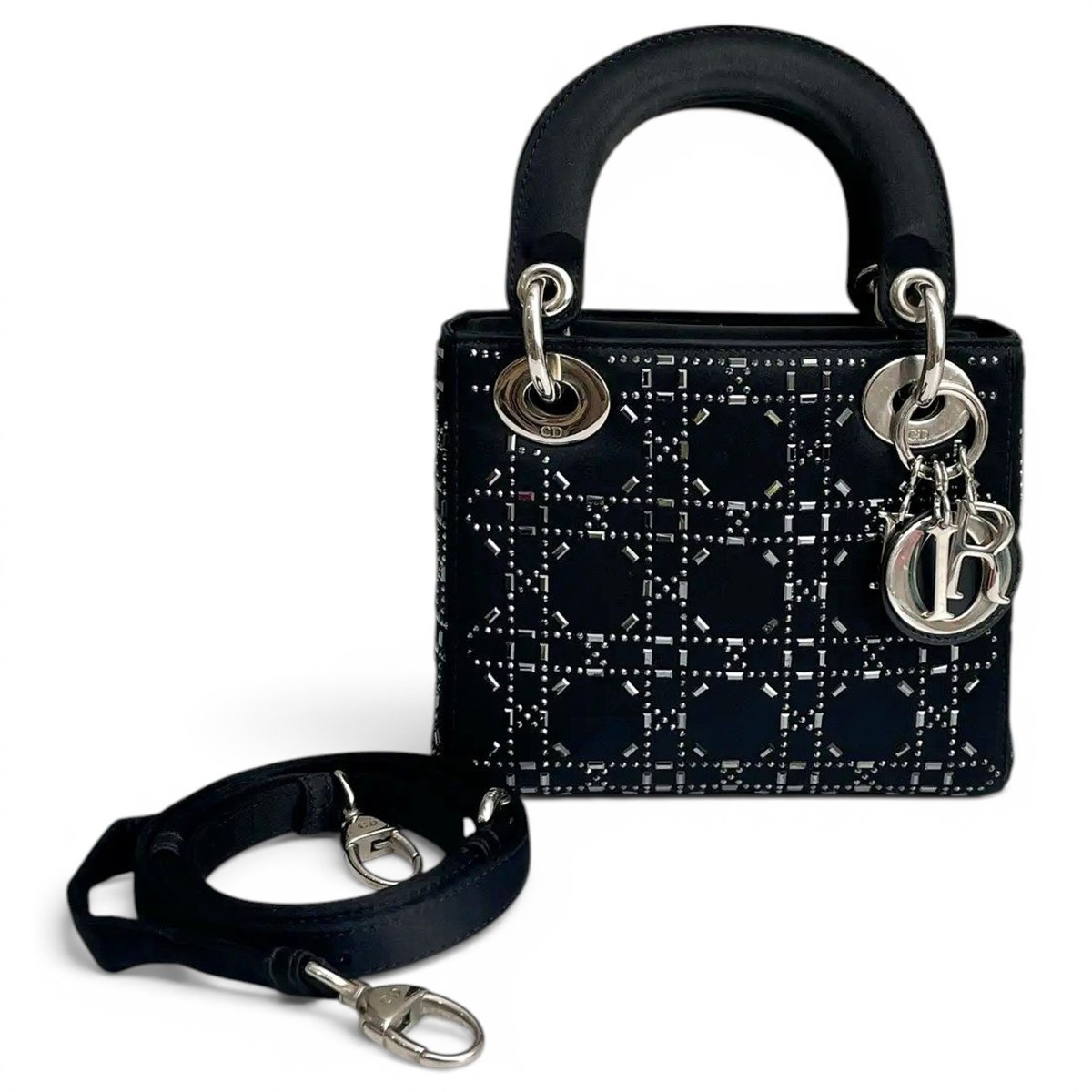 Lady Dior silk crossbody bag