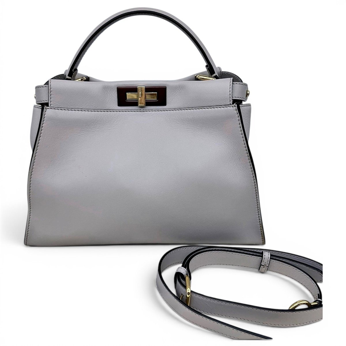 Peekaboo leather handbag