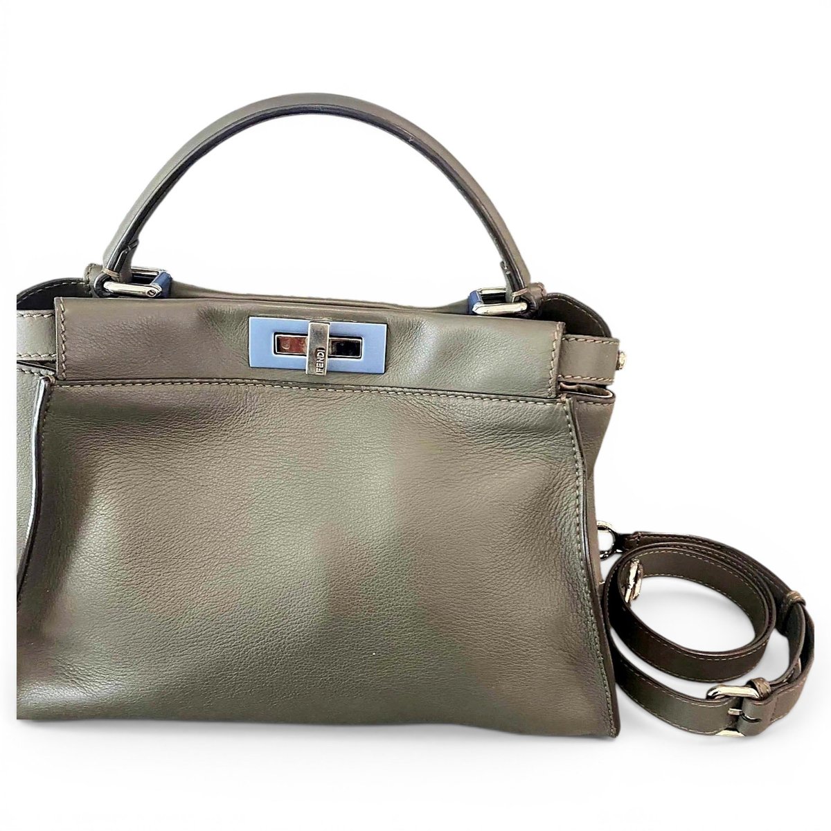 Peekaboo leather crossbody bag