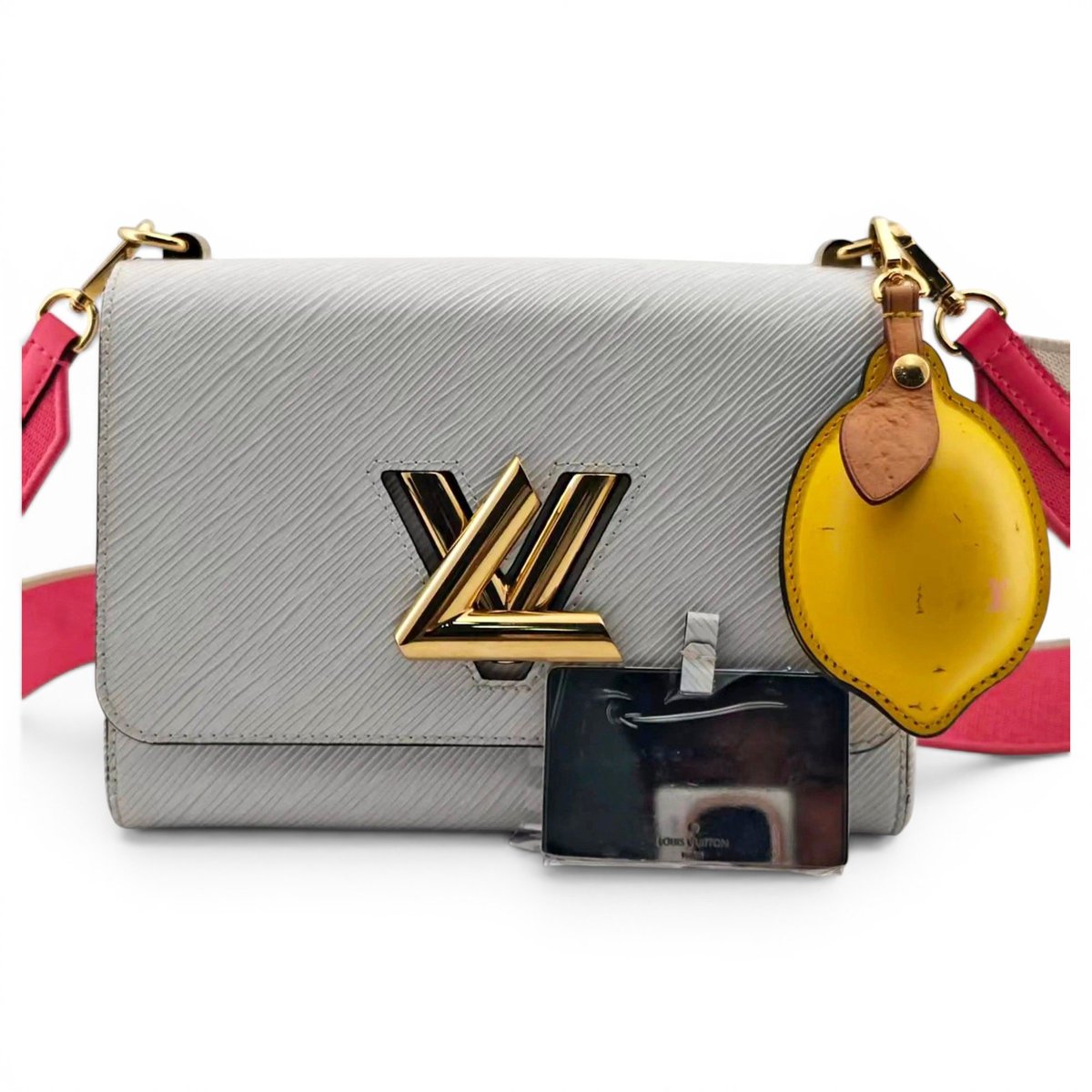 Twist leather crossbody bag