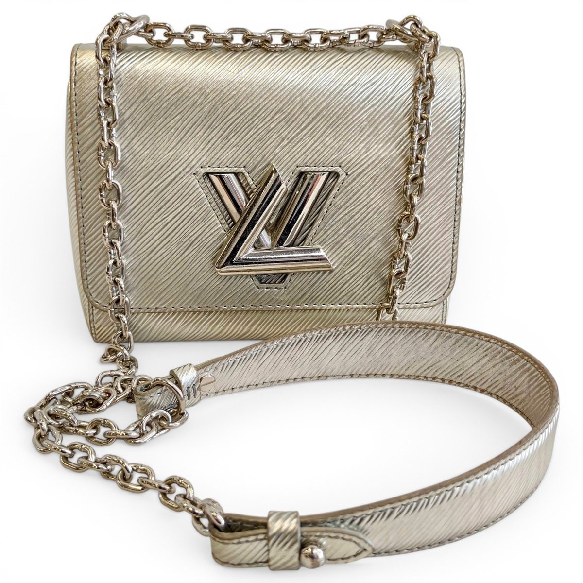 Twist leather crossbody bag