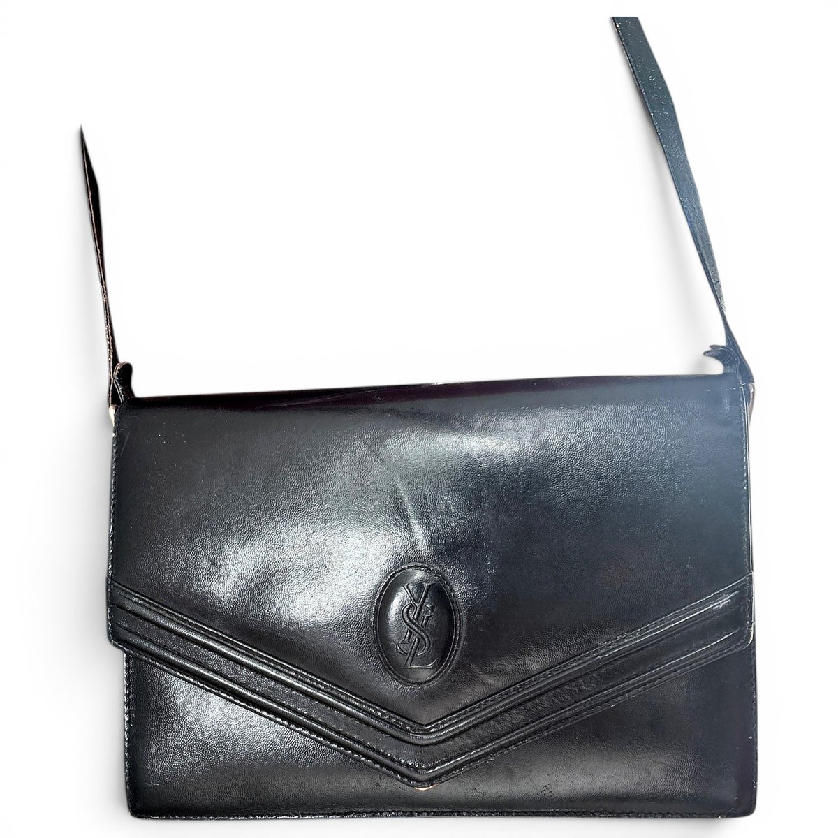 Opium patent leather handbag