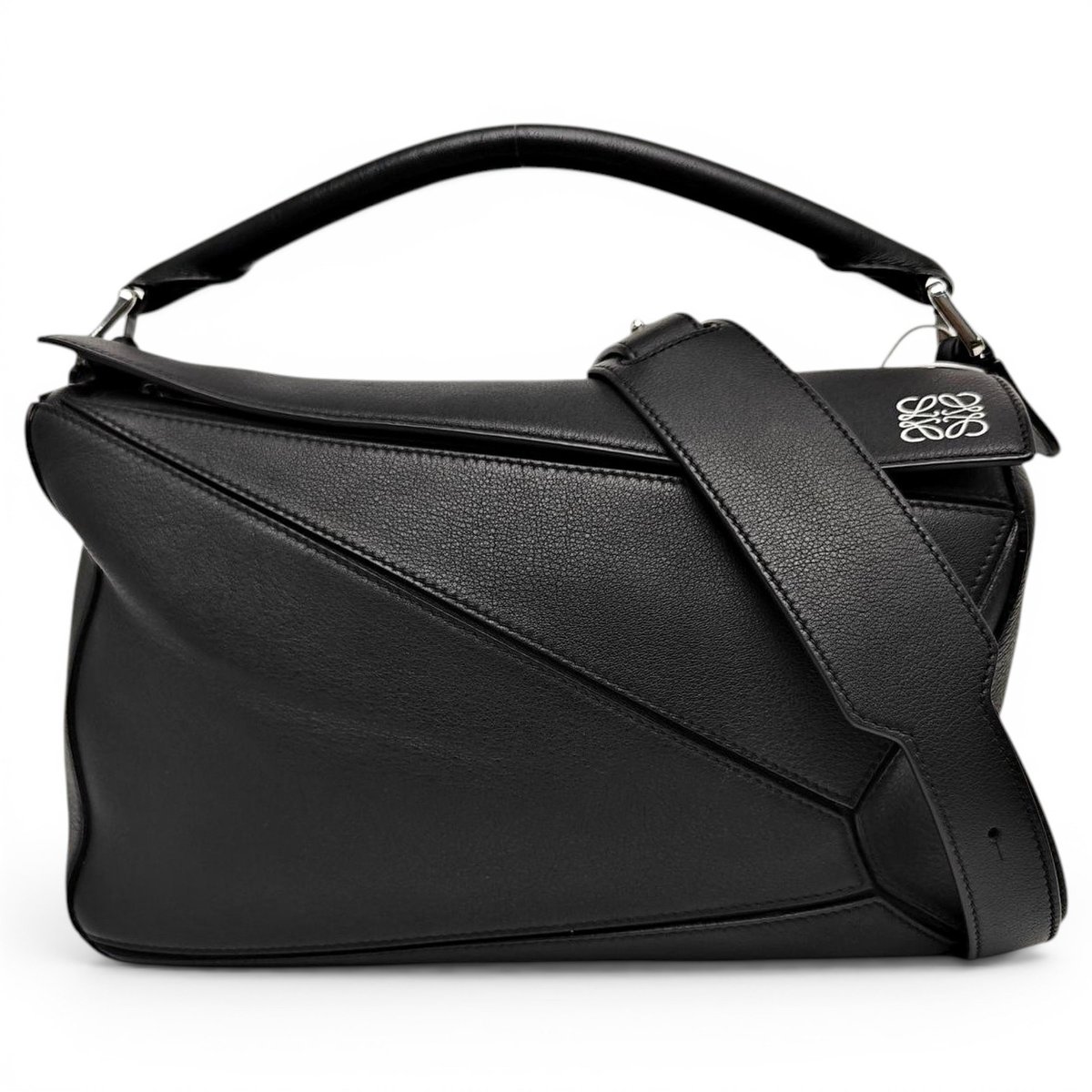 Puzzle leather crossbody bag
