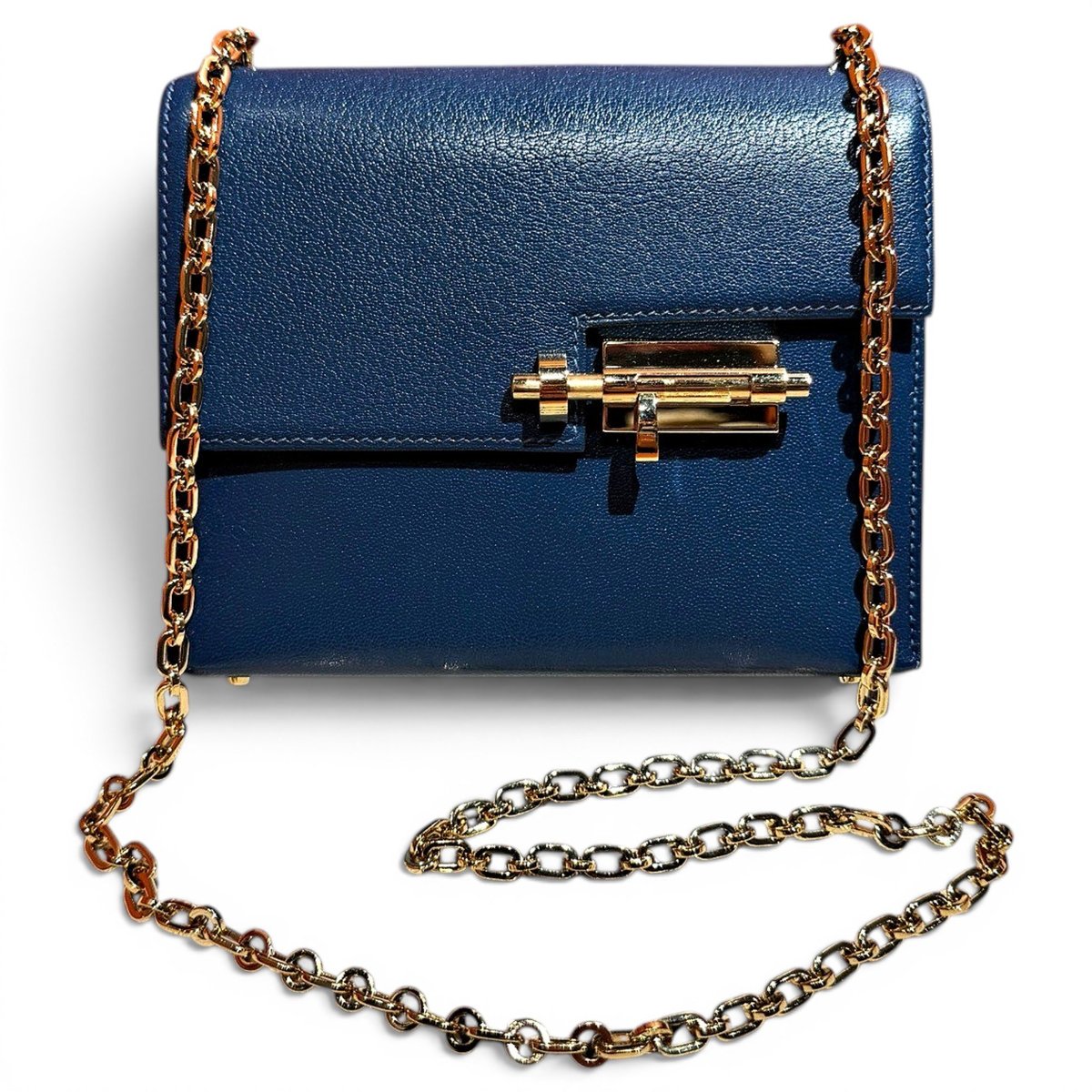 Verrou leather crossbody bag