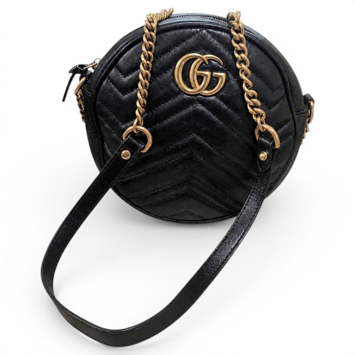 GG Marmont Round leather crossbody bag