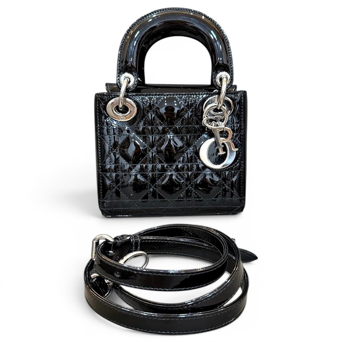 Lady D-Lite patent leather handbag