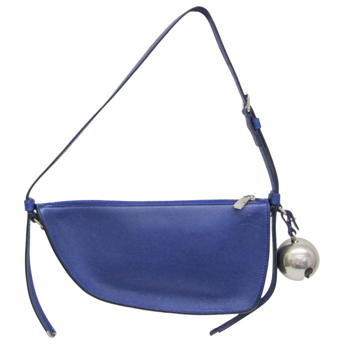 Shield leather handbag