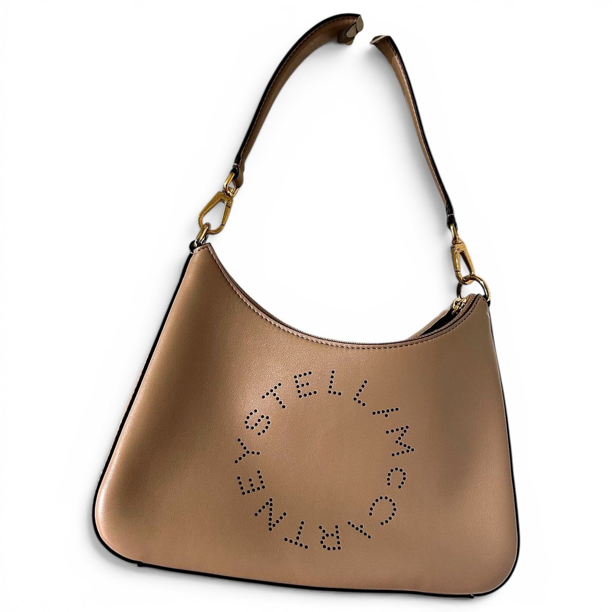 Logo vegan leather handbag