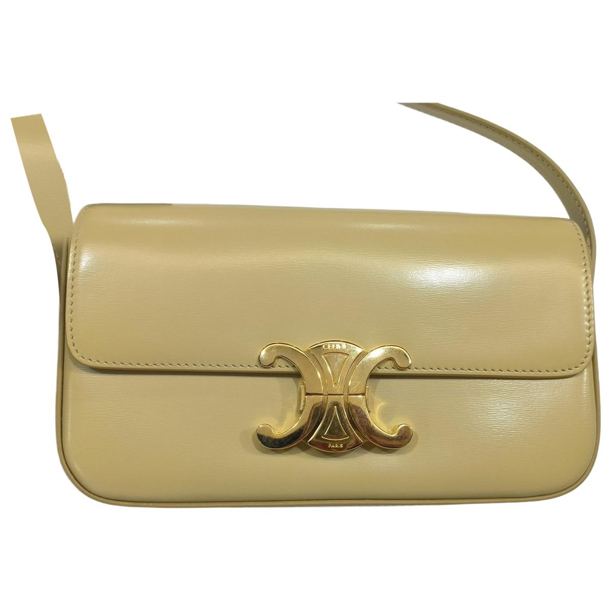 Triomphe chain leather crossbody bag