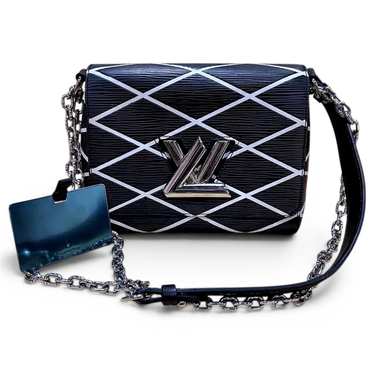 Twist leather handbag