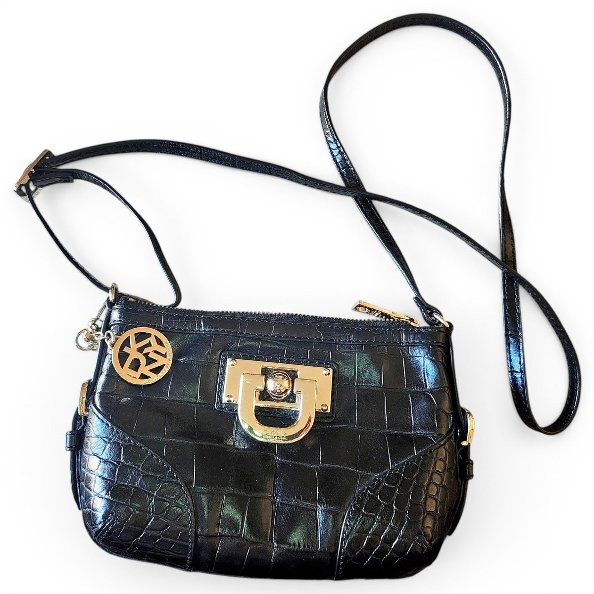 Leather clutch bag