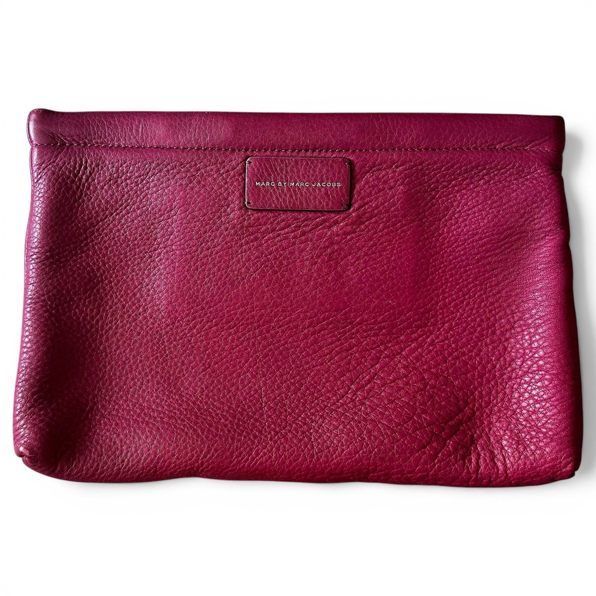 Leather clutch bag