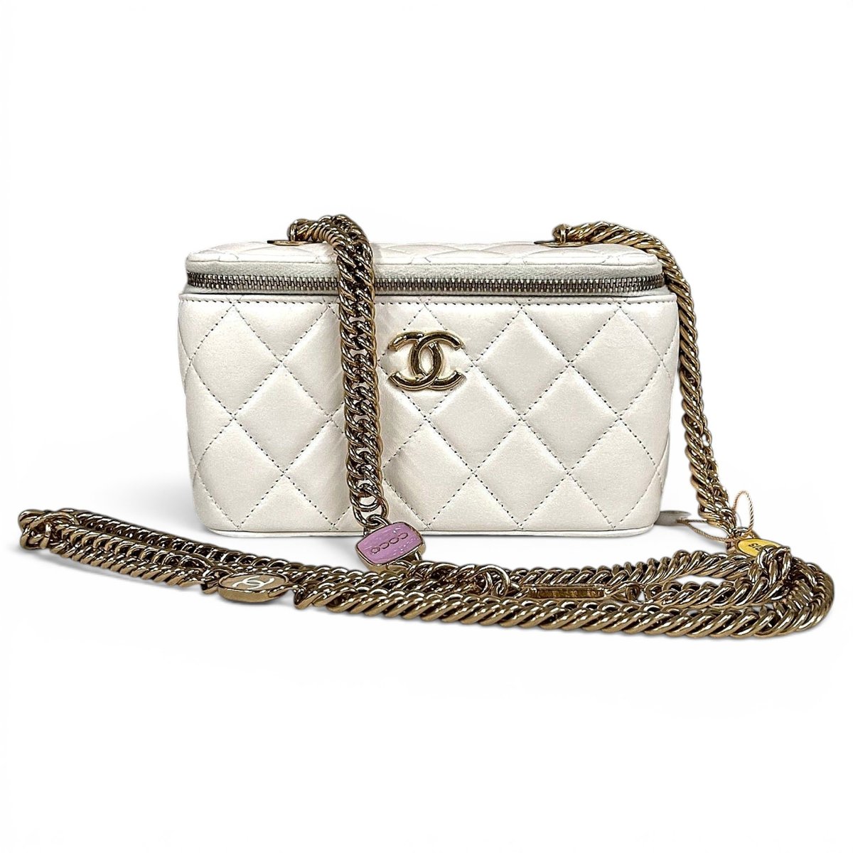 Trendy CC Vanity leather handbag