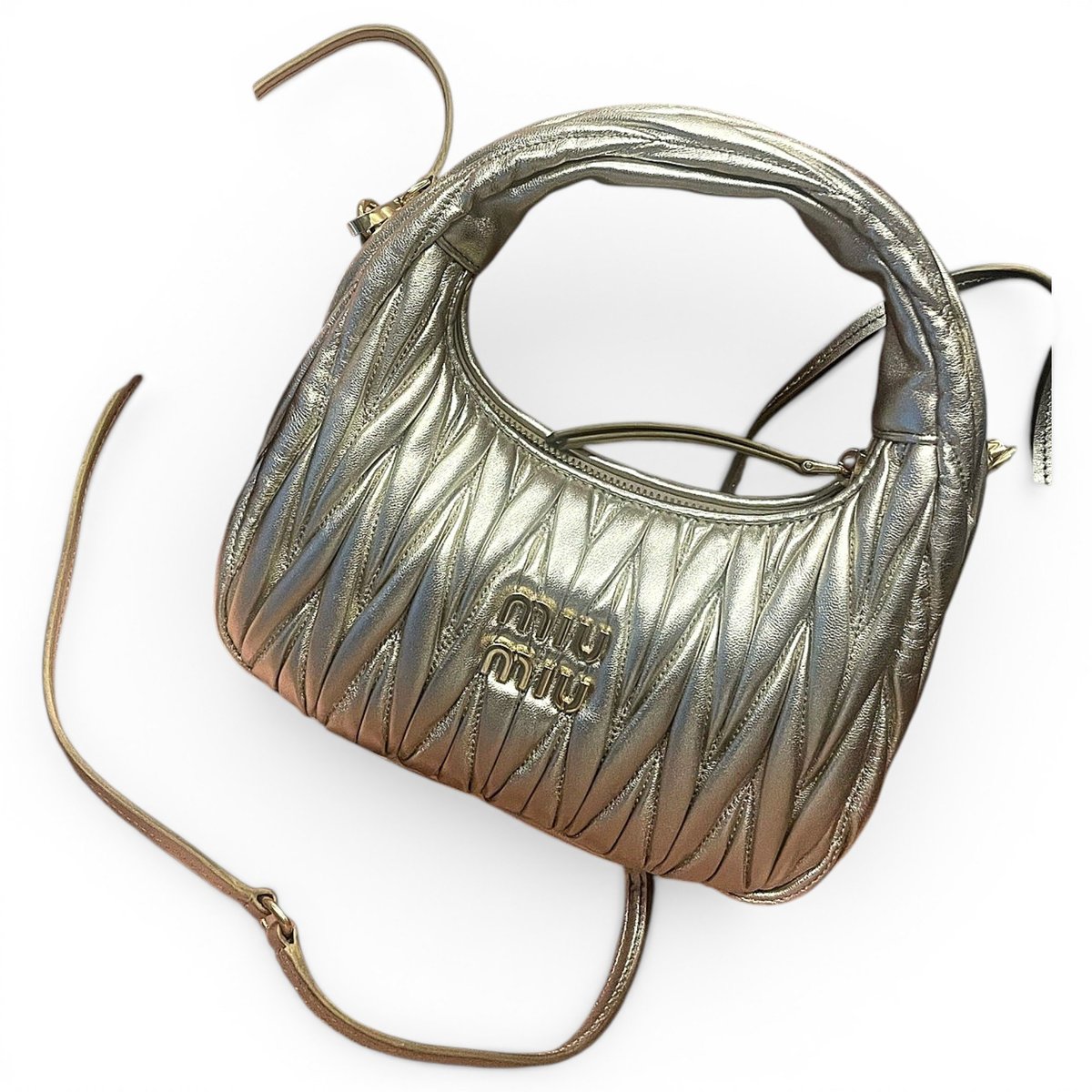 Miu Wander leather handbag