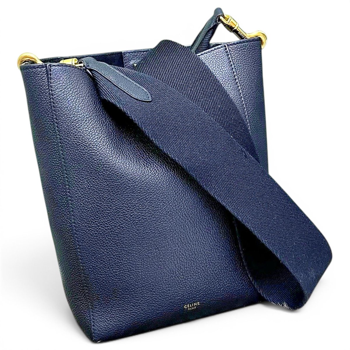 Seau Sangle leather handbag