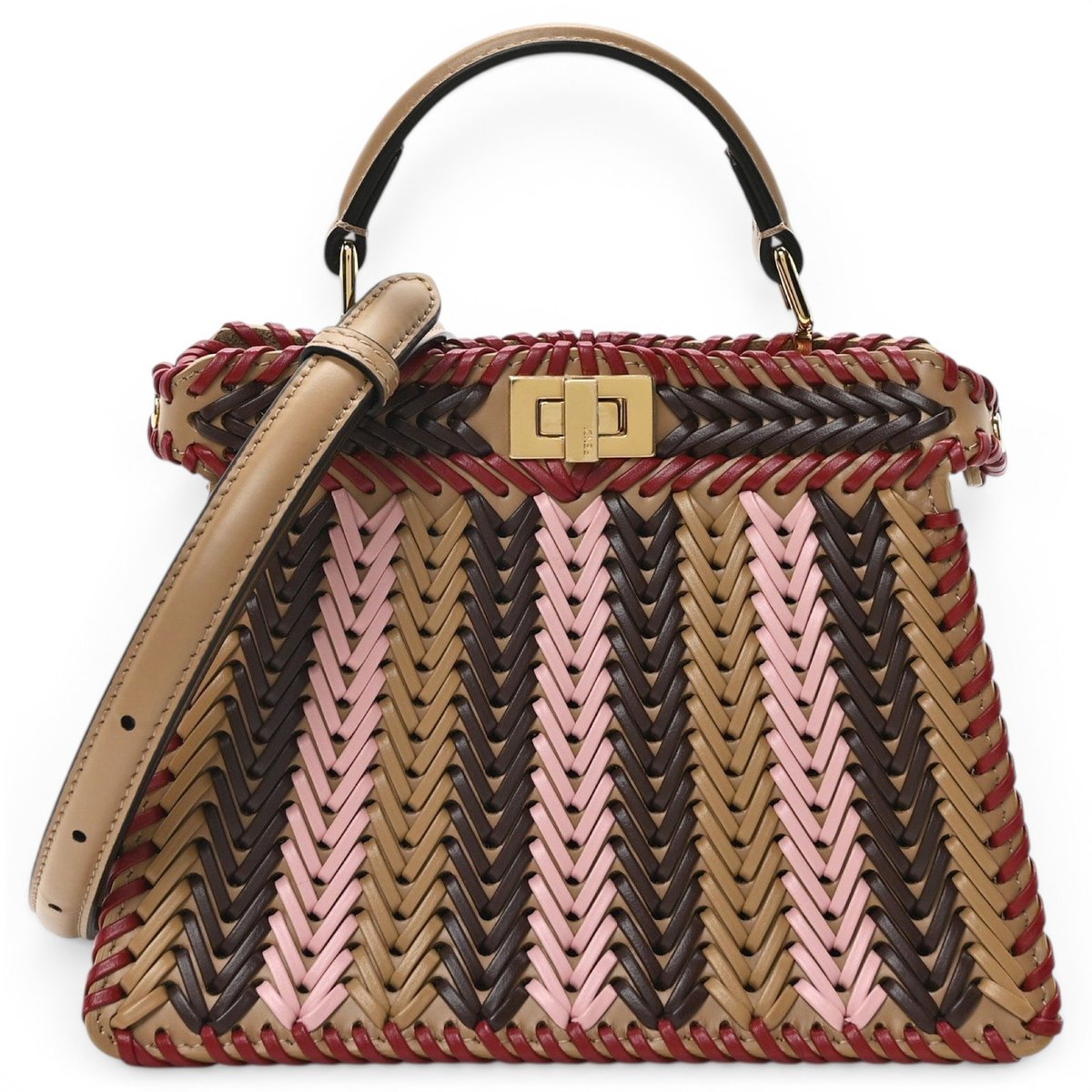 Peekaboo leather handbag