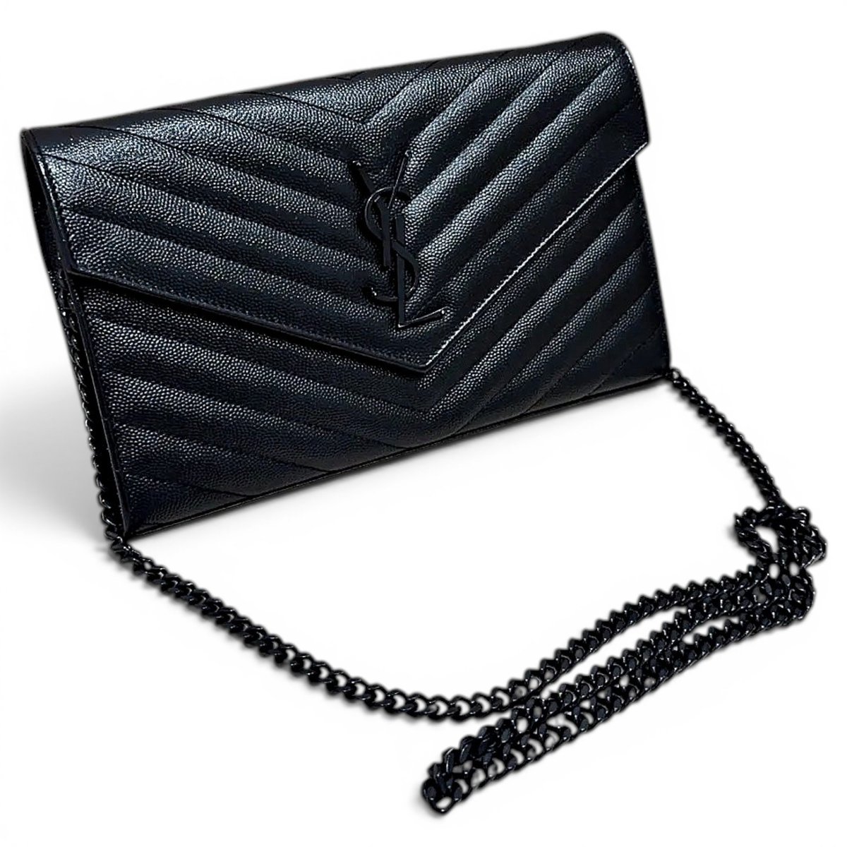 Portefeuille enveloppe leather crossbody bag