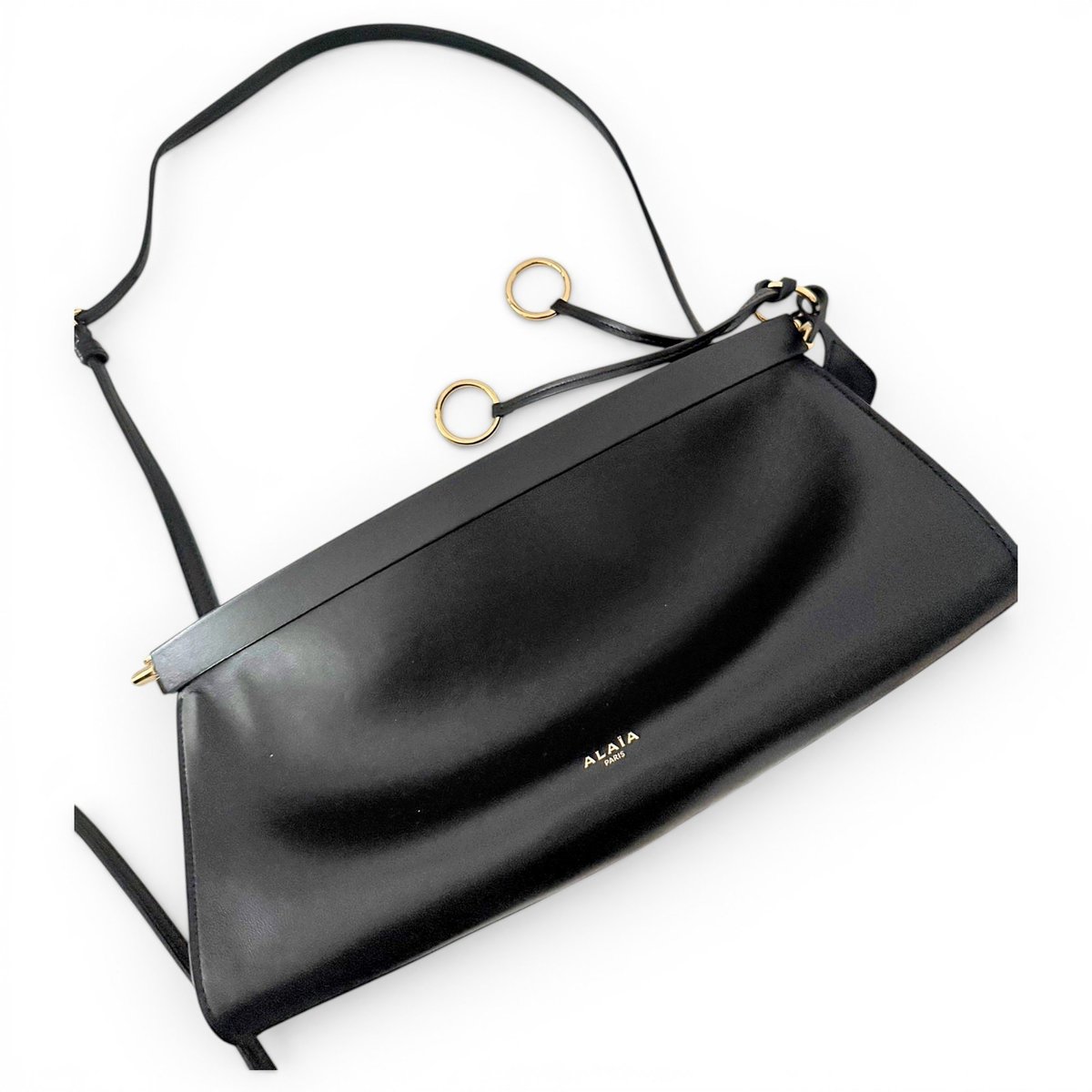 Le Click East West leather handbag