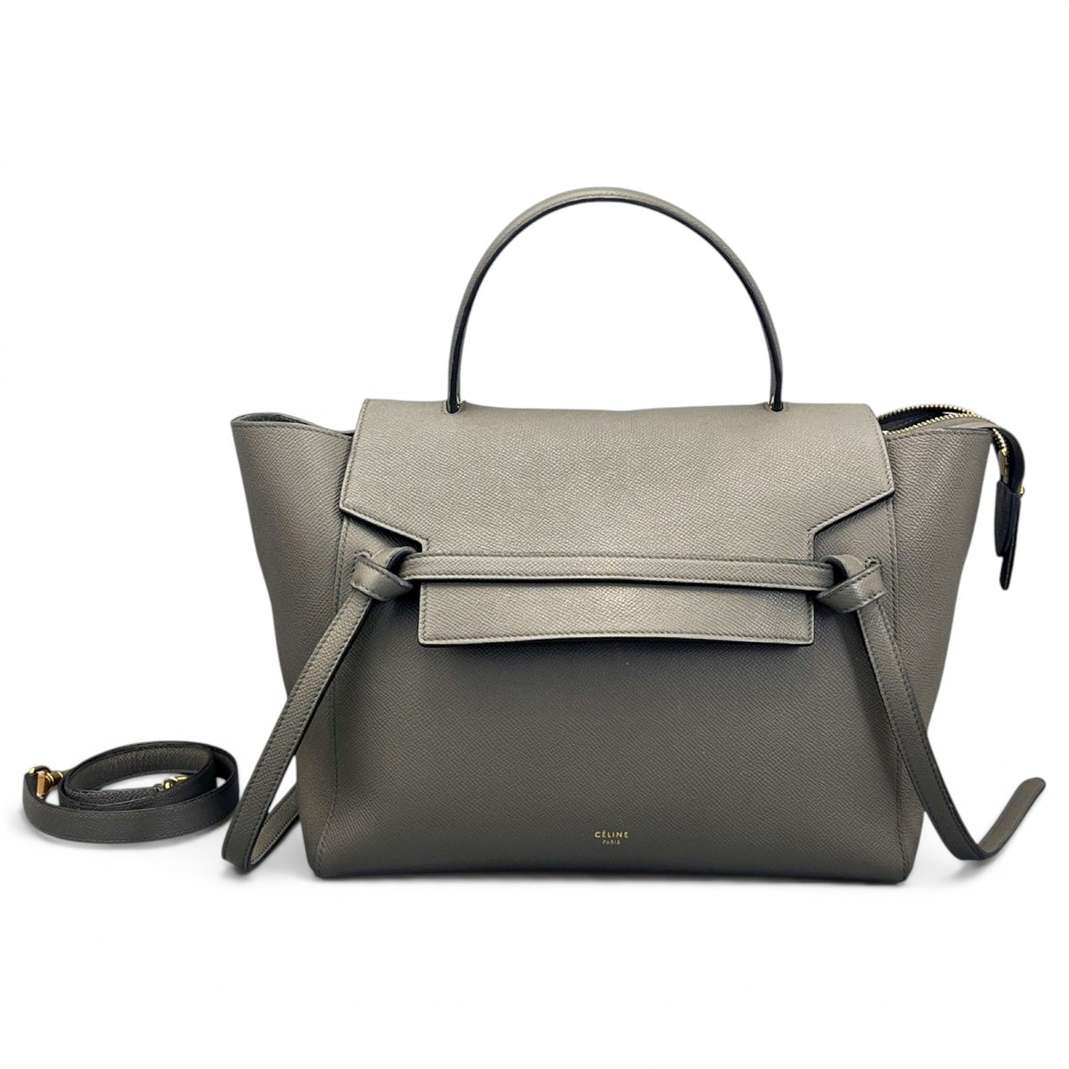 Belt leather handbag