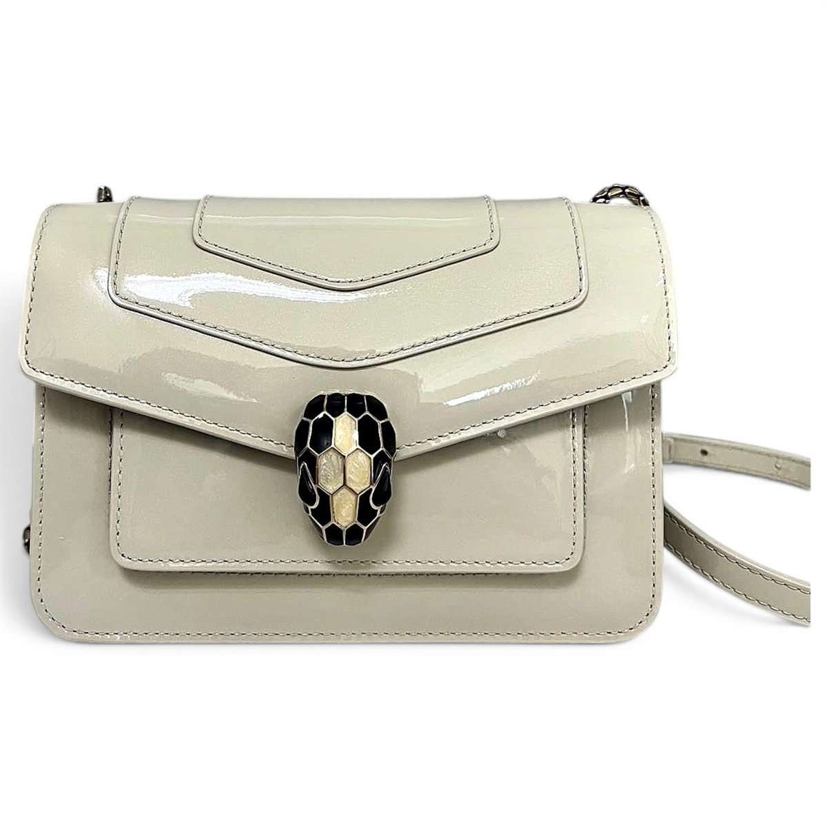 Serpenti leather handbag