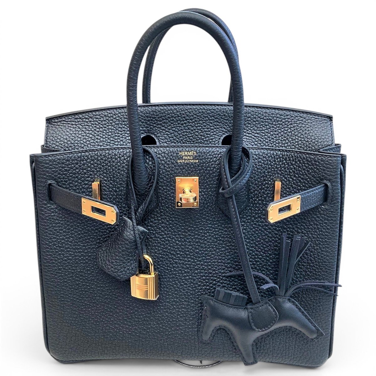 Birkin 25 leather handbag